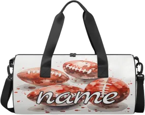 American football Personalized Dance Bags, American football Custom Sport Duffel Bag Travel Duffle Bag Overnight Weekender Bag