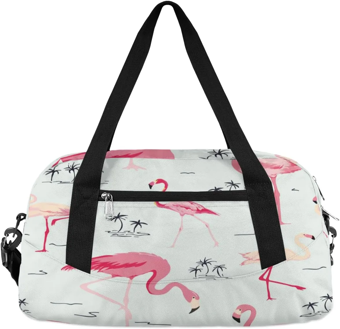 Animal Flamingo Palm Tree Gym Bag, Duffle Bag, Weekender Bag, Duffel Bag, Overnight Bag, Travel Duffel Bag, Dance Bag, Tote Bag, Beach Bag, Pool Bag, Gym Duffle Bag, Carry on Bag