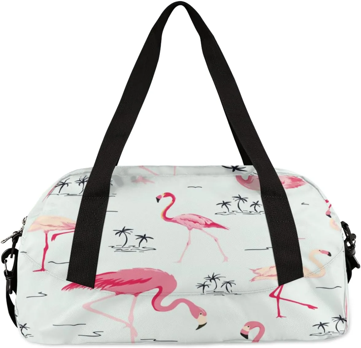 Animal Flamingo Palm Tree Gym Bag, Duffle Bag, Weekender Bag, Duffel Bag, Overnight Bag, Travel Duffel Bag, Dance Bag, Tote Bag, Beach Bag, Pool Bag, Gym Duffle Bag, Carry on Bag