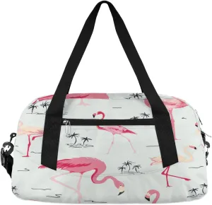 Animal Flamingo Palm Tree Gym Bag, Duffle Bag, Weekender Bag, Duffel Bag, Overnight Bag, Travel Duffel Bag, Dance Bag, Tote Bag, Beach Bag, Pool Bag, Gym Duffle Bag, Carry on Bag