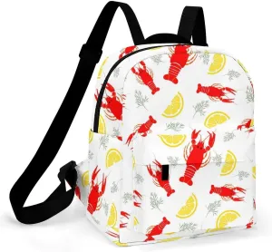 Animal of Crayfish Pattern Backpack Shoulders Bag Sports Backpack for Party Business Travel