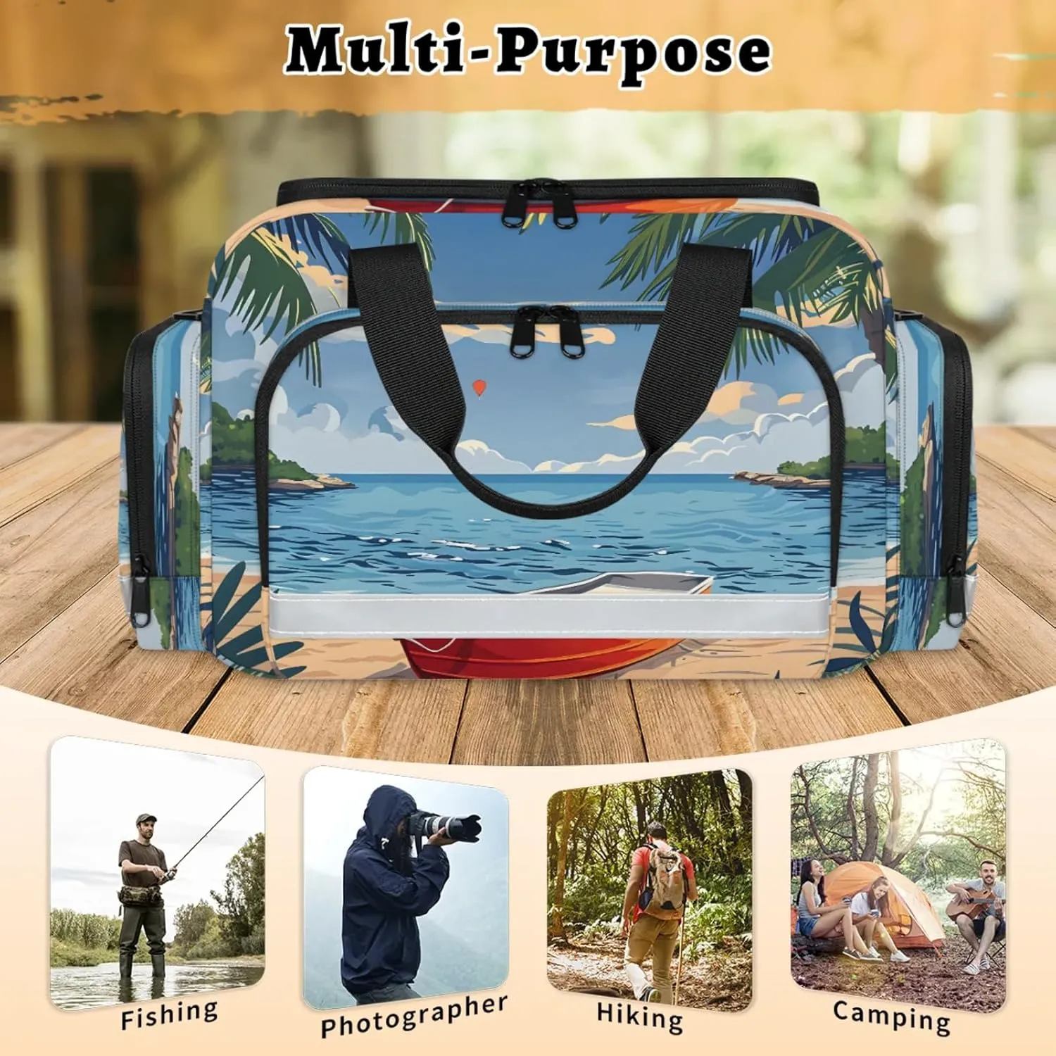 Anti-Scratch Duffle Bag for Travel 25x17.7x11.2 Inch - Waterproof Duffel Bag for Camping Fitness, Durable EMS Gear for First Responders Beach Boat