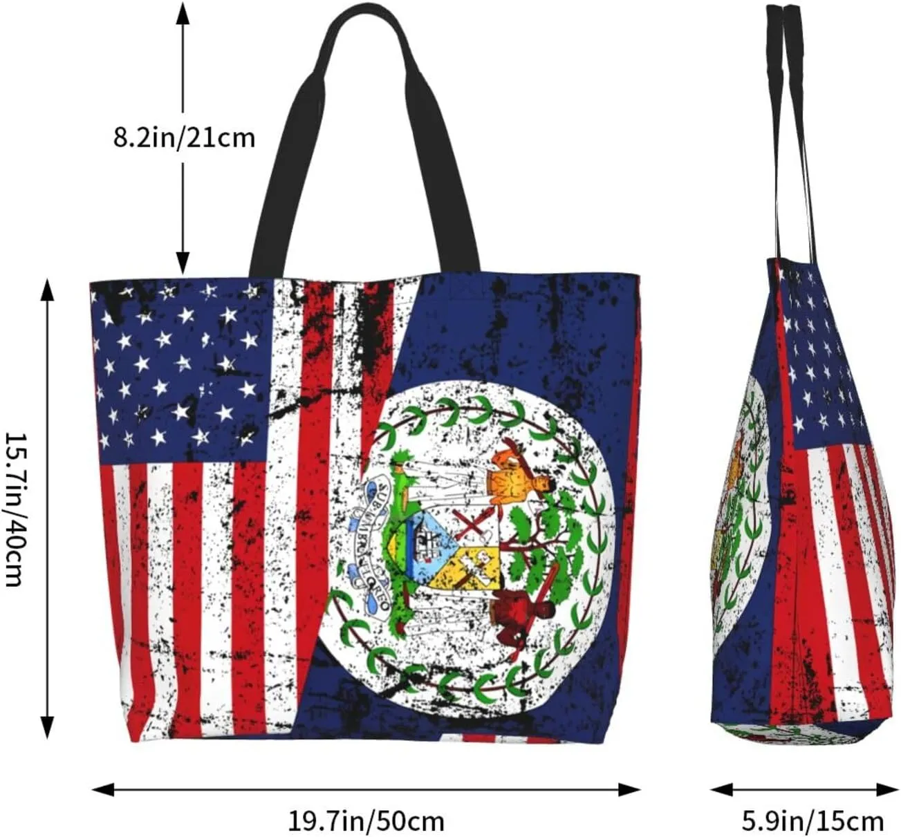 Antigua Barbuda Flag Women's Tote Bag Large Capacity Single Shoulder Bags Handbag for Shopping Work