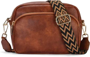 APHISON Crossbody Bags for Women Trendy, Leather Crossbody purse with Adjustable Strap
