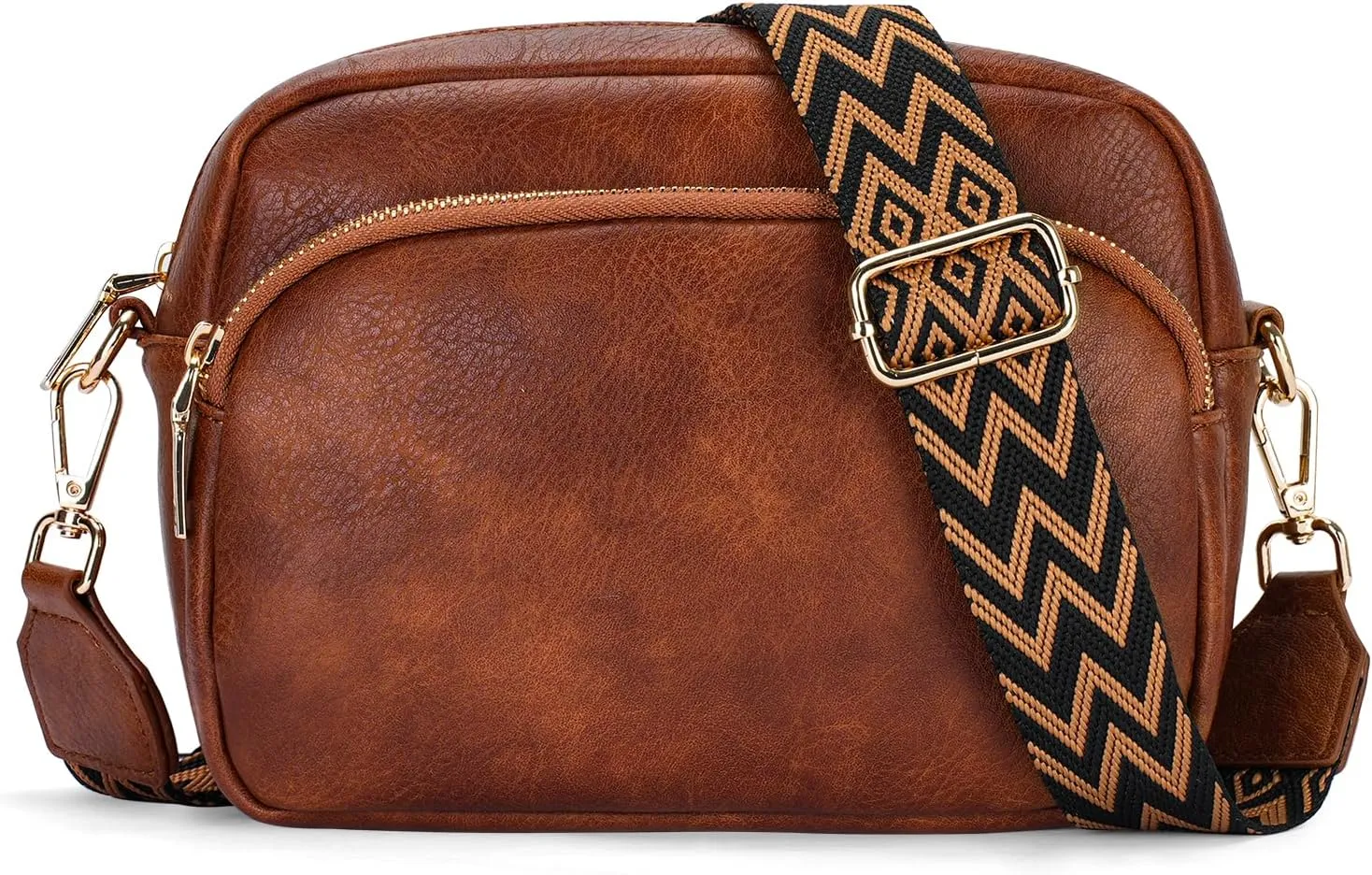 APHISON Crossbody Bags for Women Trendy, Leather Crossbody purse with Adjustable Strap