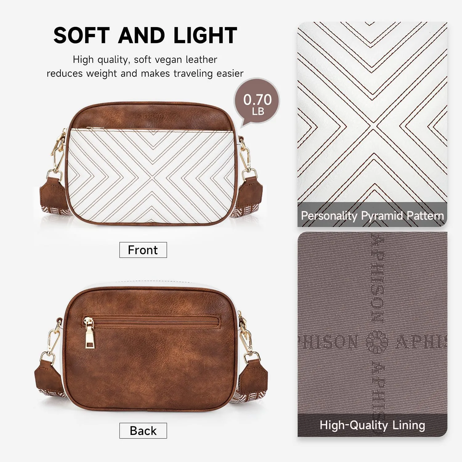APHISON Quilted Crossbody Bags for Women Trendy,Vegan Leather Small Crossbody Purses Shoulder Handbags with Adjustable Strap