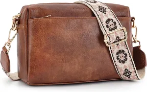 APHISON Small Crossbody Bags for Women, Triple Zip Crossbody Cell Phone Purse Shoulder Handbags with Adjustable Strap