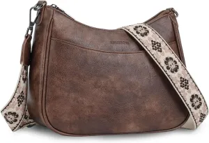 APHISON Trendy Leather Crossbody Purse with Adjustable Strap, Women's Shoulder Handbag
