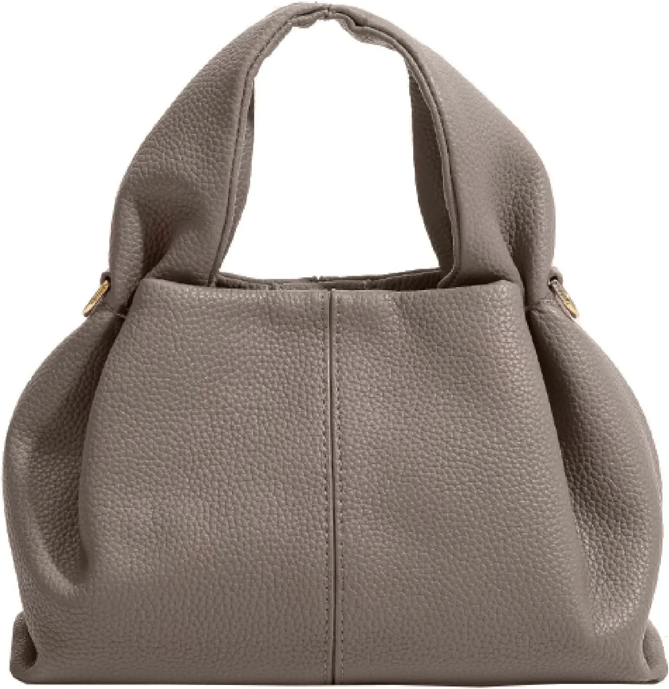 APLUSH Retro Crossbody Bag Cloud Pouch Bag with Removable Strap,Dumpling Clutch Purse Handbag Leather Tote Shoulder Bag,Gray