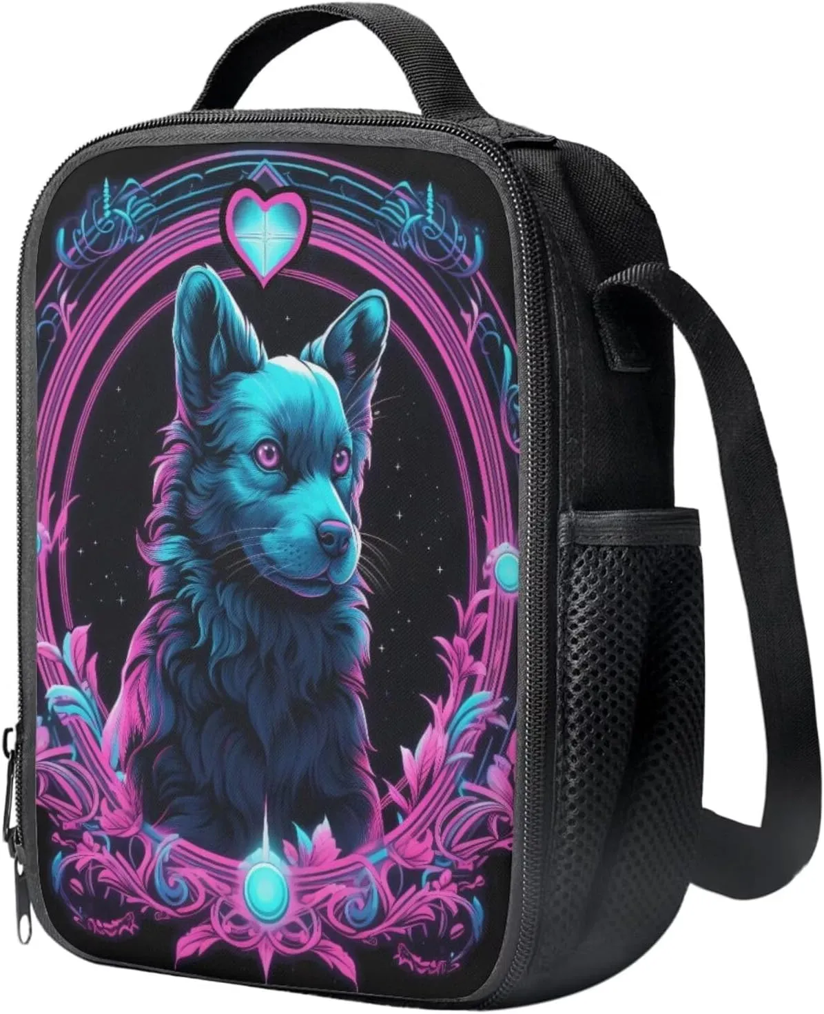 Art Dog Kids School Backpack for Girls Kindergarten Cute Backpacks for School Girls 4Th Grade Kids School Backpack for Boys with Lunch Bag Girls' Backpack Mini Shoulder School Bag