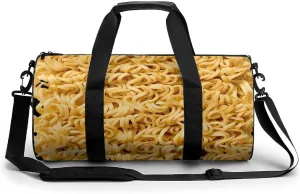 Asian Korean Japanese Chinese Ramen Noodles Printed Sports Gym Bag for Women Men Travel Duffel Bag Workout Weekender Bags