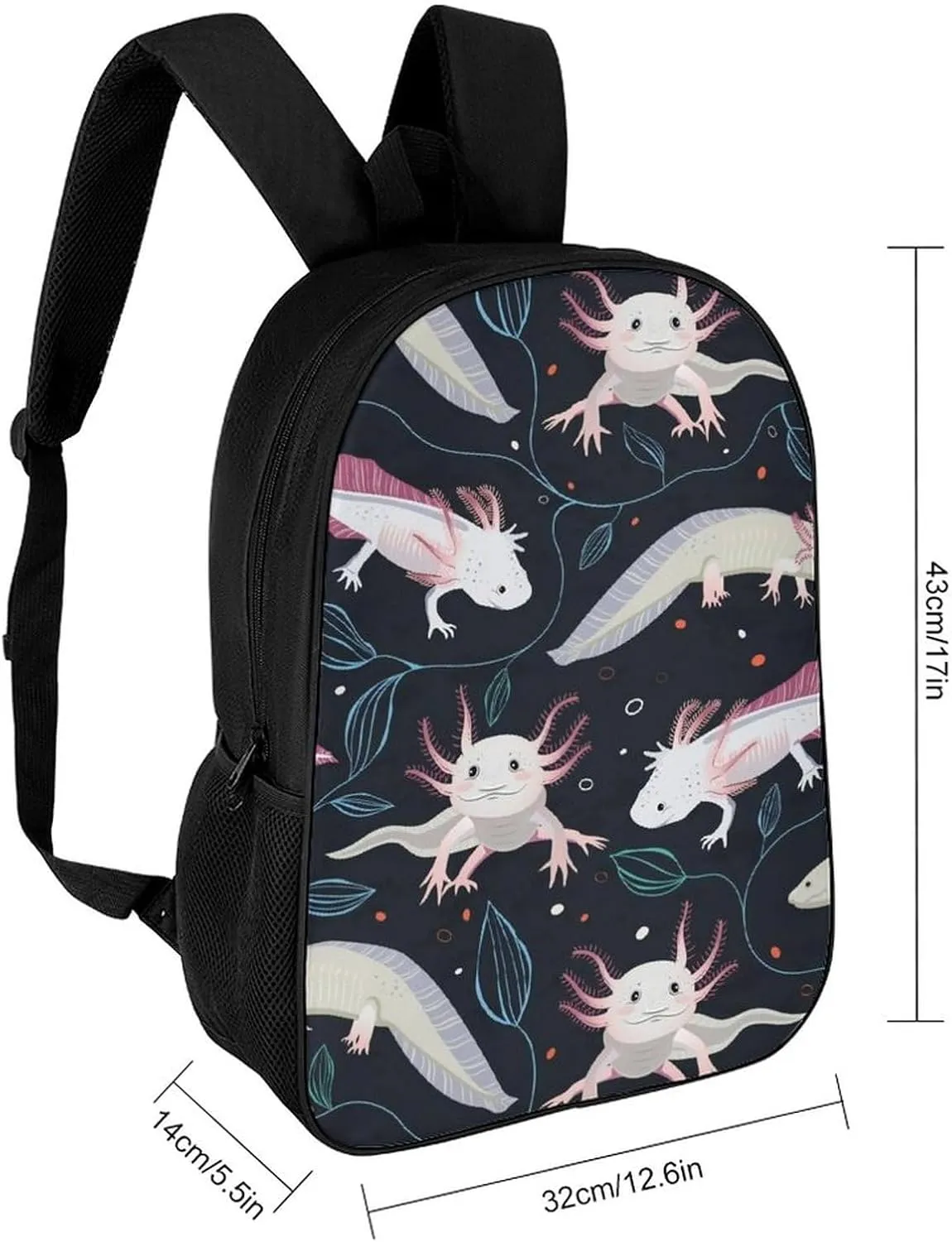 Ax Olotl Backpack Lightweight Waterproof Backpacks Laptop Backpack for Unisex Casual Travel Daypacks Large Capacity