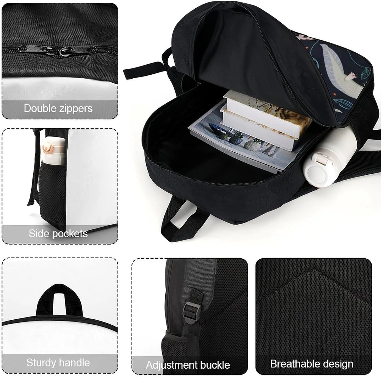 Ax Olotl Backpack Lightweight Waterproof Backpacks Laptop Backpack for Unisex Casual Travel Daypacks Large Capacity