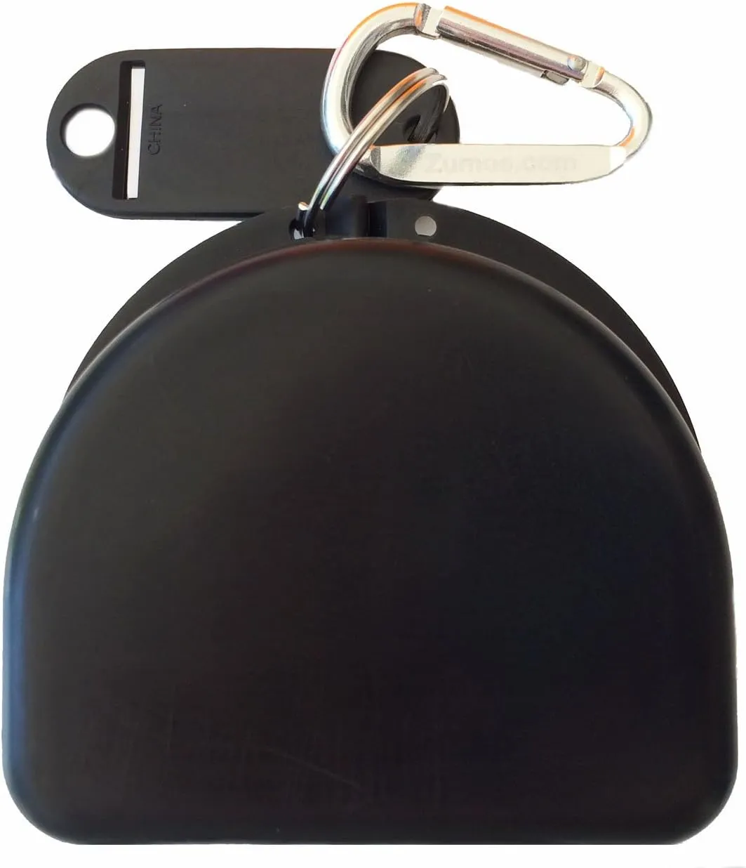 Axolotl Retainer and Mouthguard Case with Carabiner, Durable Mouthguard Case for Sports, Teeth Aligner Retainer Holder for Travel and Protection, Ideal for Secure Storage - Black