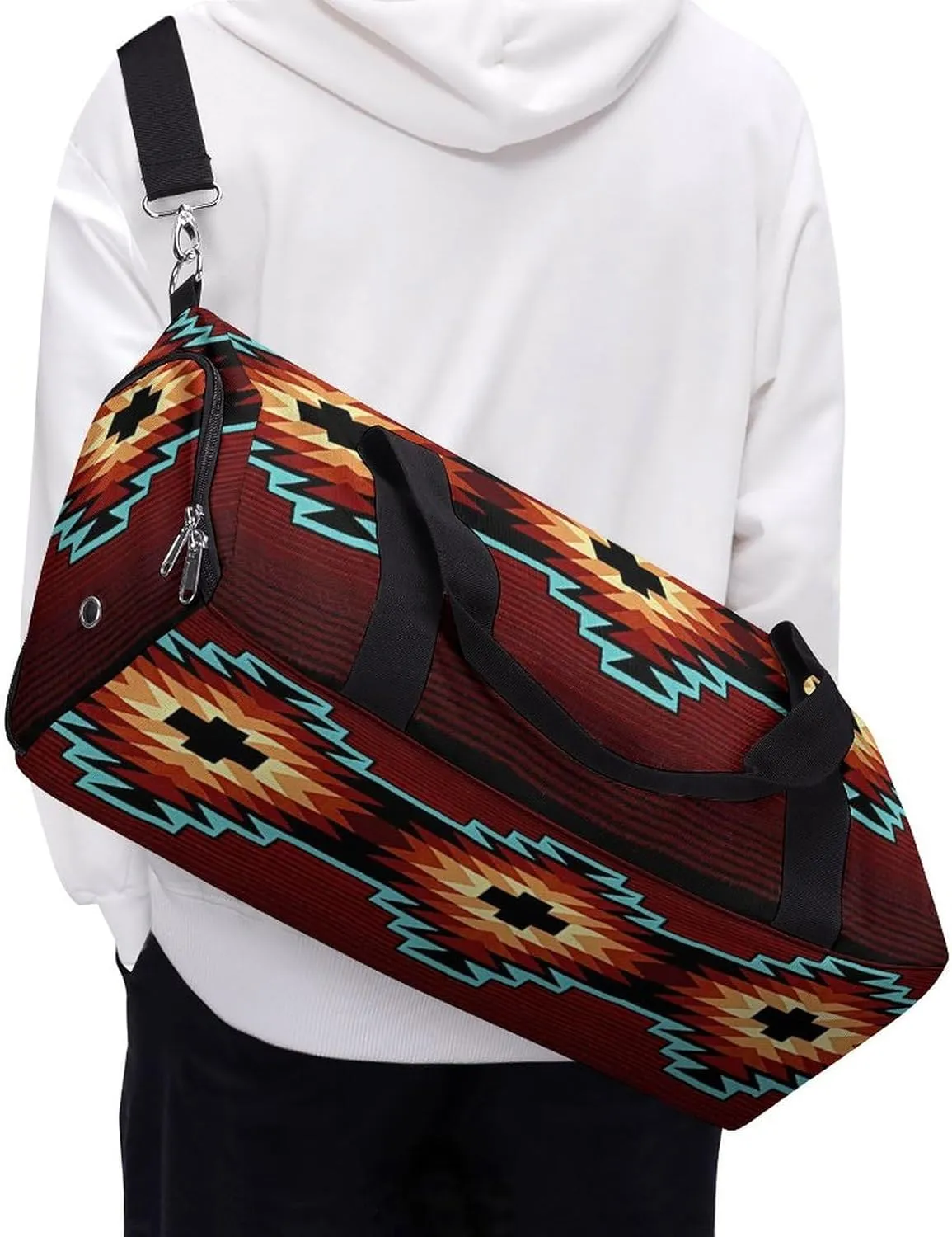 Aztec Tribal Lightweight And Large Capacity Fitness Bag