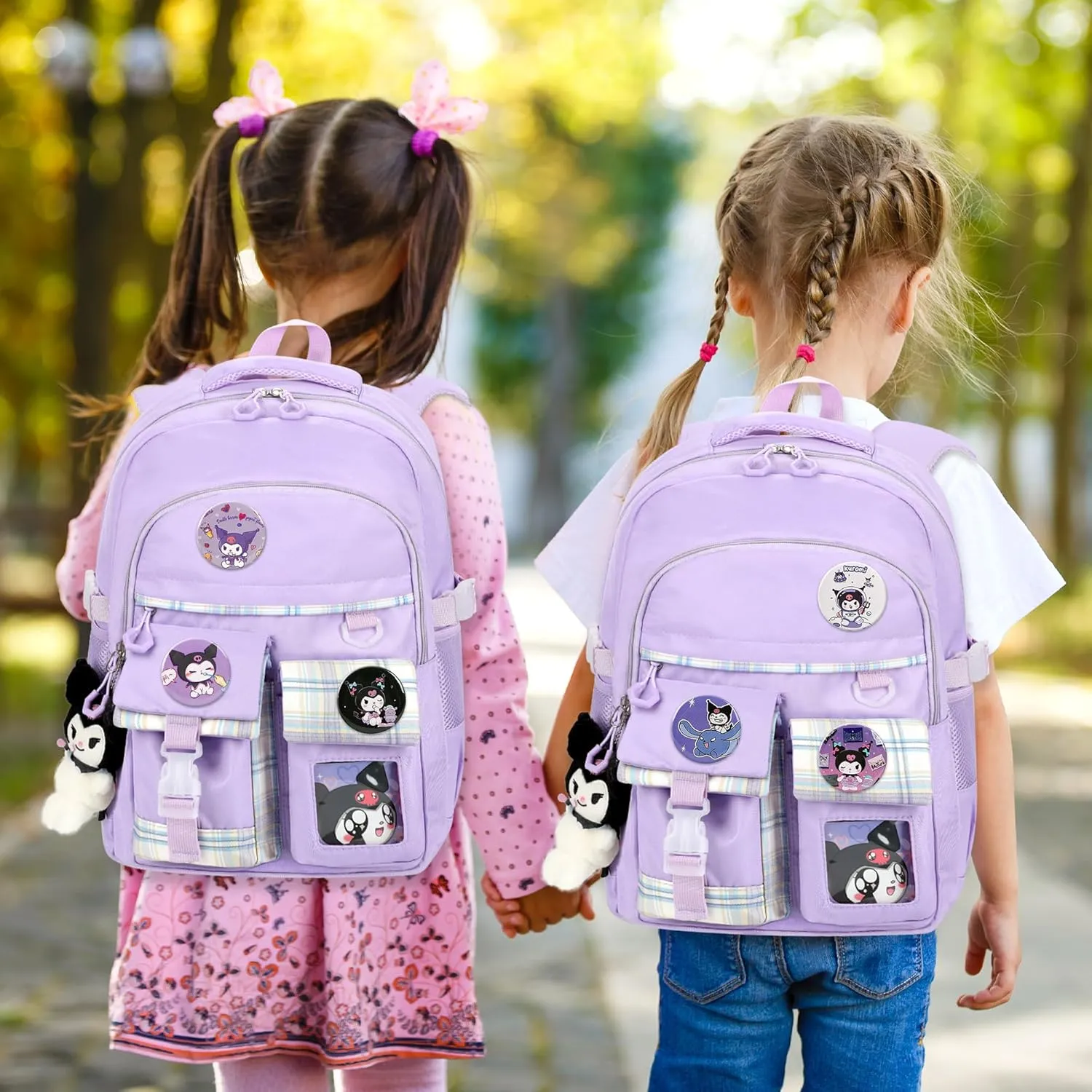 Backpack for Girls Anime Schoolbag Cartoon Backpack Laptop Bookbags