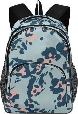 Backpacks 22L Three Layer Arc Book Bag Lightweight for Travel Camping Hiking Rucksack Daypack Kids & Adults Floral