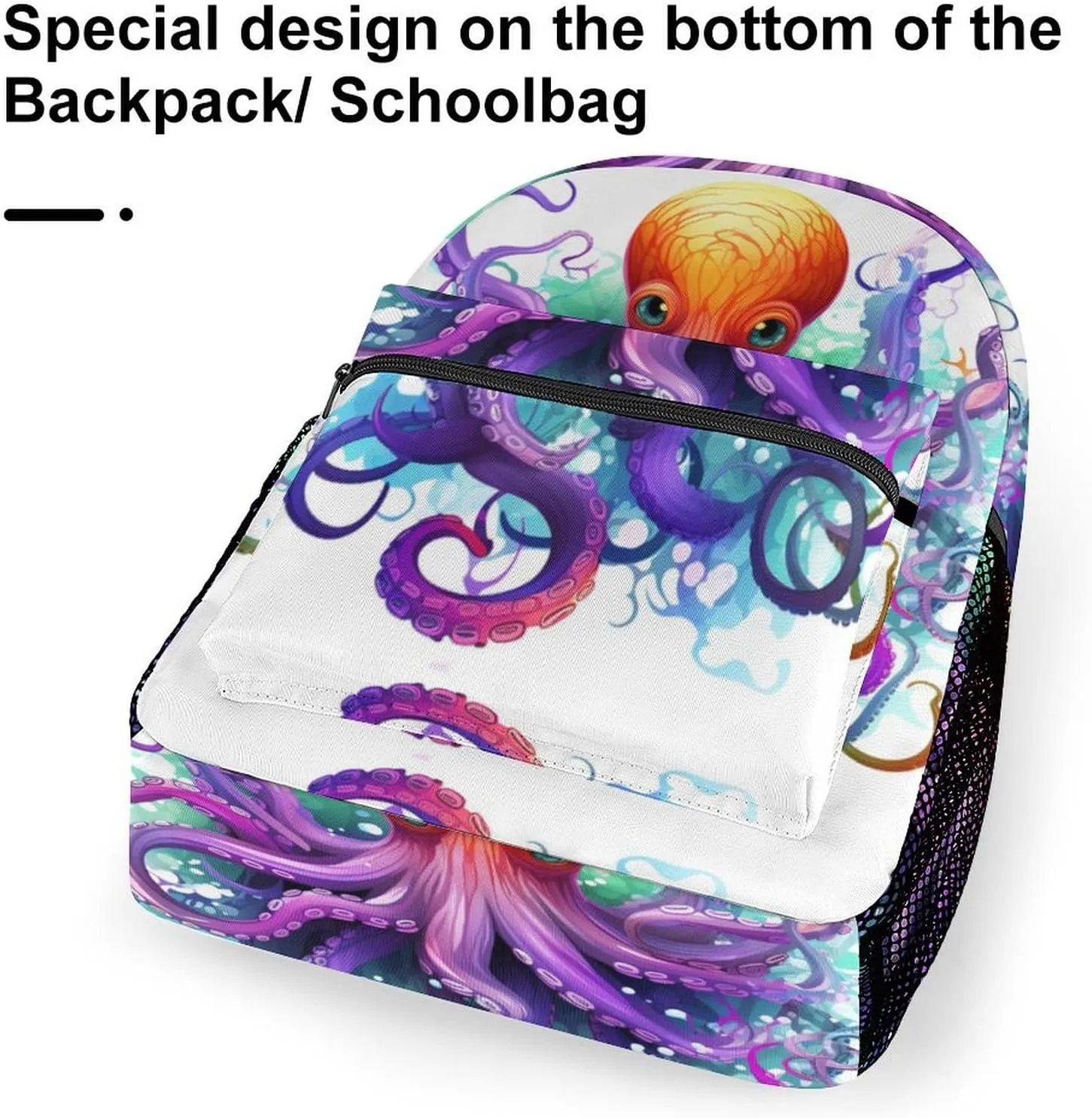 Backpacks Colorful Octopus Travel Bag Laptop Backpack Casual Daypack for Weekender Business Hiking