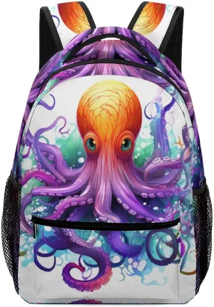 Backpacks Colorful Octopus Travel Bag Laptop Backpack Casual Daypack for Weekender Business Hiking