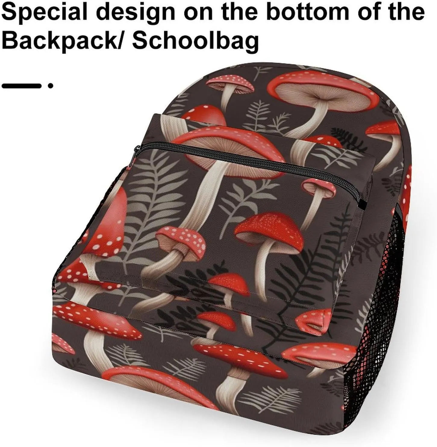 Backpacks Red Mushrooms Travel Bag Laptop Backpack Casual Daypack for Weekender Business Hiking