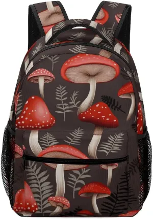 Backpacks Red Mushrooms Travel Bag Laptop Backpack Casual Daypack for Weekender Business Hiking