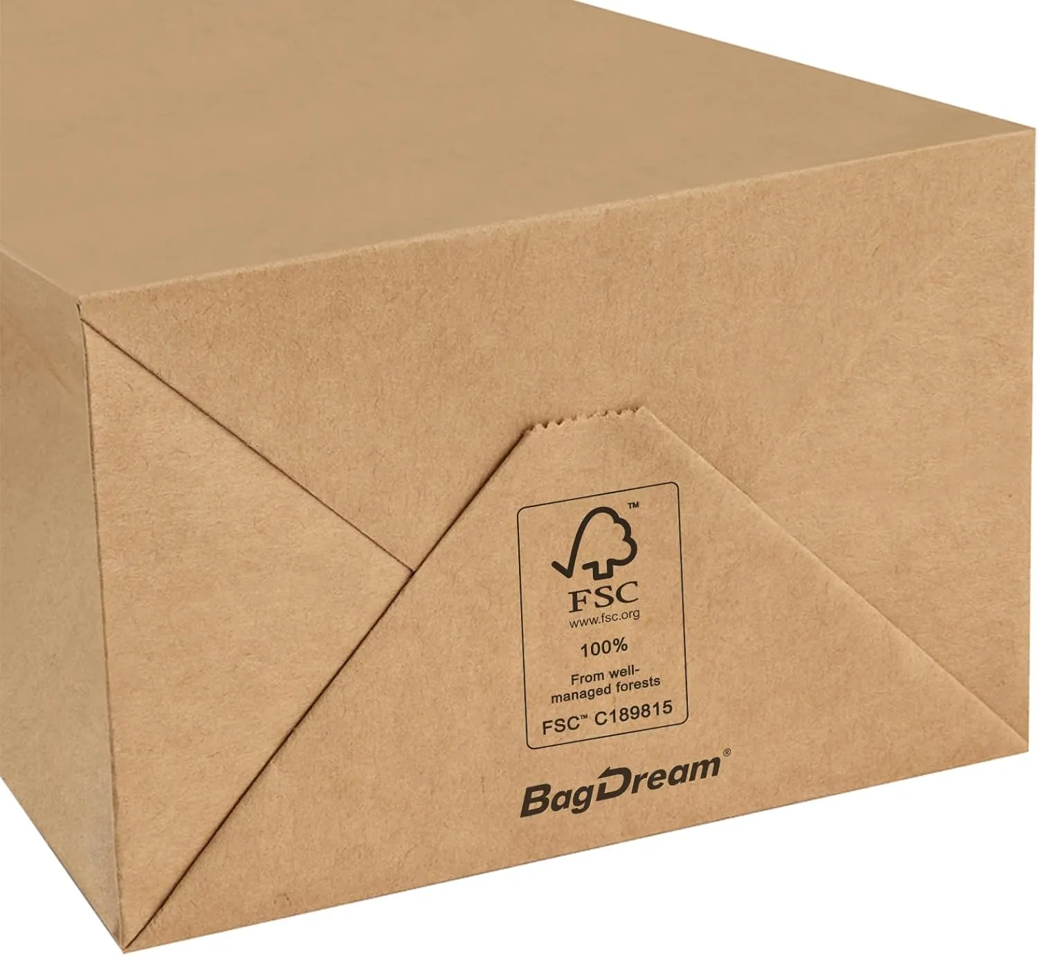 BagDream Gift Bags 100Pcs 5.25x3x8 Small Kraft Paper Gift Bags with Handles Bulk, Brown Paper Sacks for Small Business, Retail, Merchandise, Wedding Birthday Party Favor