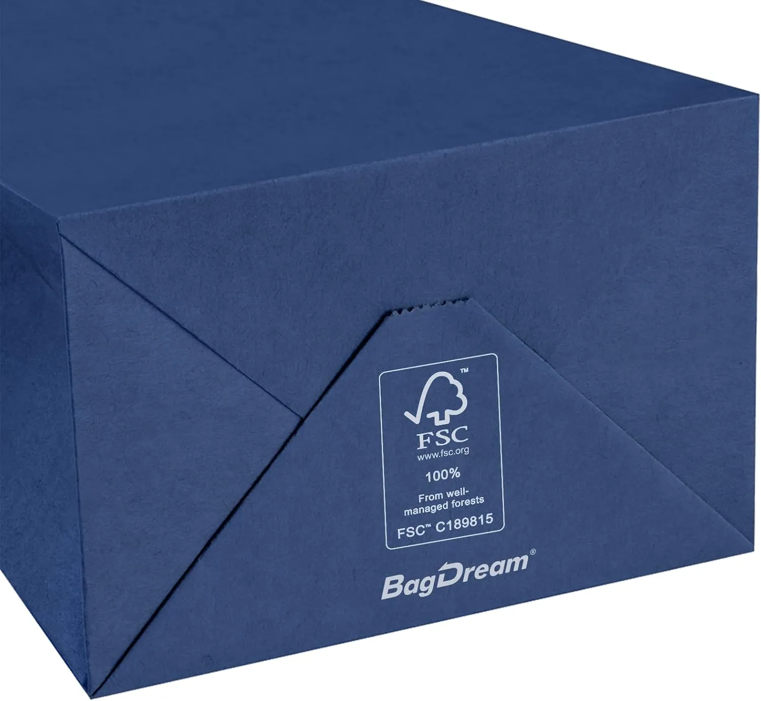 BagDream Kraft Paper Bags 100Pcs 5.25x3x8 Inches Small Paper Gift Bags with Handles Wedding Party Favor Bags Shopping Retail Merchandise Bags Navy Blue Gift Bags Paper Sacks Bulk