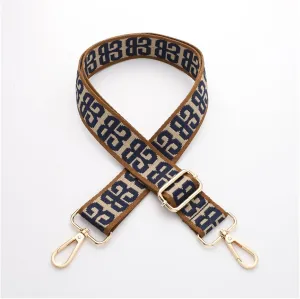 Bags Strap Bag Strap Women Colorful Nylon Shoulder Strap Lady Bag Accessories Adjustable Removable Wide Shoulder Crossbody Messenger DIY Bag Strap Wide Shoulder Strap (Color : A3, Size : Gold Hook)