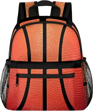 Basketball Kids School Backpack for Girls,Waterproof Small Preschool Backpacks Kindergarten Elementary Toddler Backpack Lightweight Little Bookbag for Age 5-9