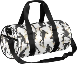 Basketball Sports Travel Duffle Bag Gym Bag for Women Men Lightweight Carry on Duffel Bag for Sports Gyms Weekend Getaway
