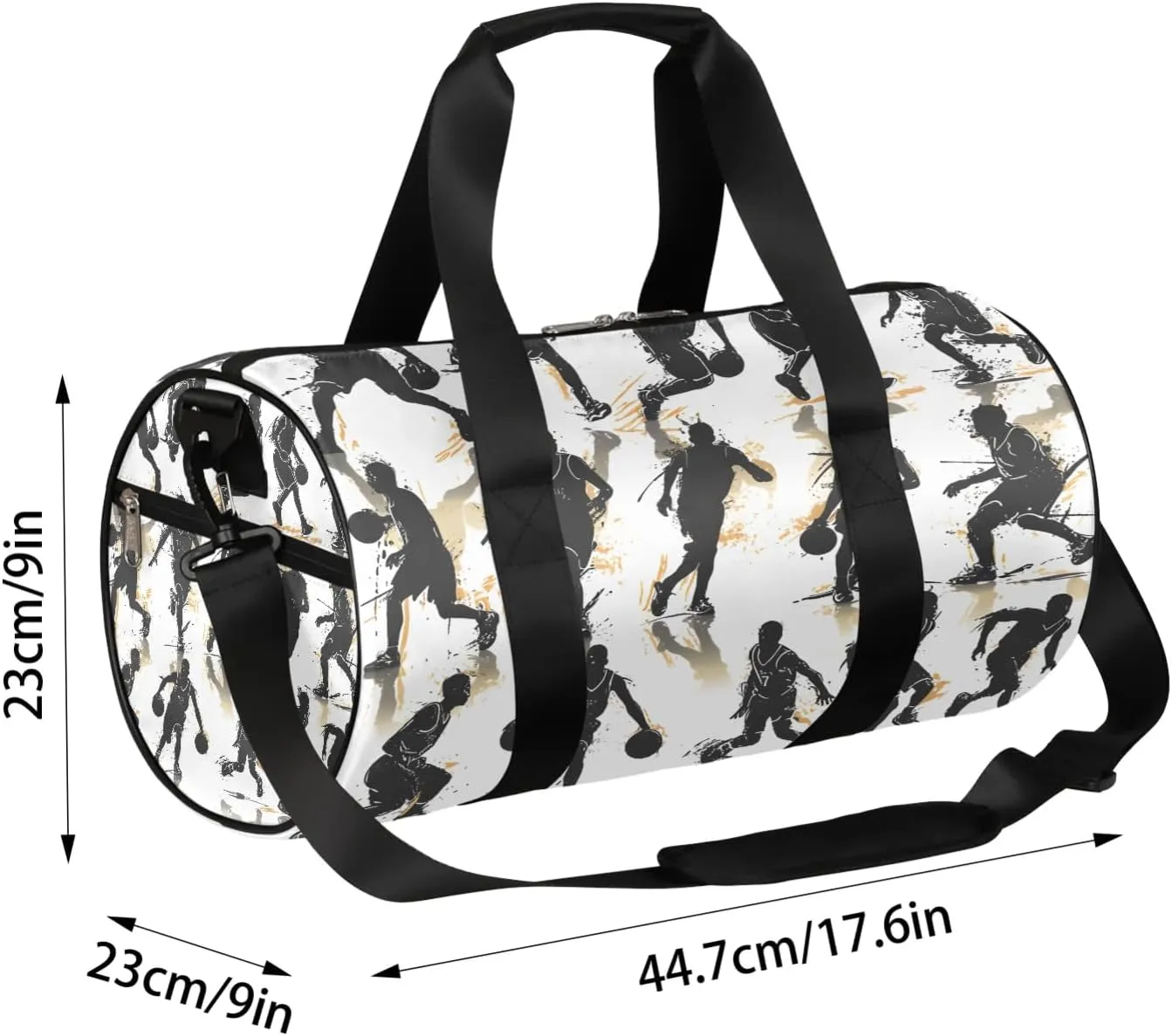 Basketball Sports Travel Duffle Bag Gym Bag for Women Men Lightweight Carry on Duffel Bag for Sports Gyms Weekend Getaway