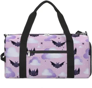 Bats Gothic Gym Bag Travel Duffel Bag Sports Tote Bag Workout Bag Weekender Bag for Women Men