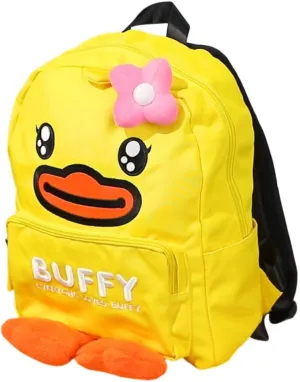 B.Duck Kids Backpacks Cartoon Yellow Duck Bookbags Preschool Lightweight School Backpack for Primary