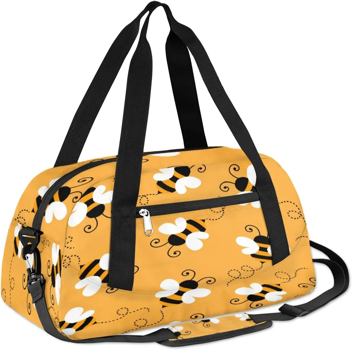 Bee Pattern Gym Bag, Duffle Bag, Weekender Bag, Duffel Bag, Overnight Bag, Travel Duffel Bag, Dance Bag, Tote Bag, Beach Bag, Pool Bag, Gym Duffle Bag, Carry on Bag