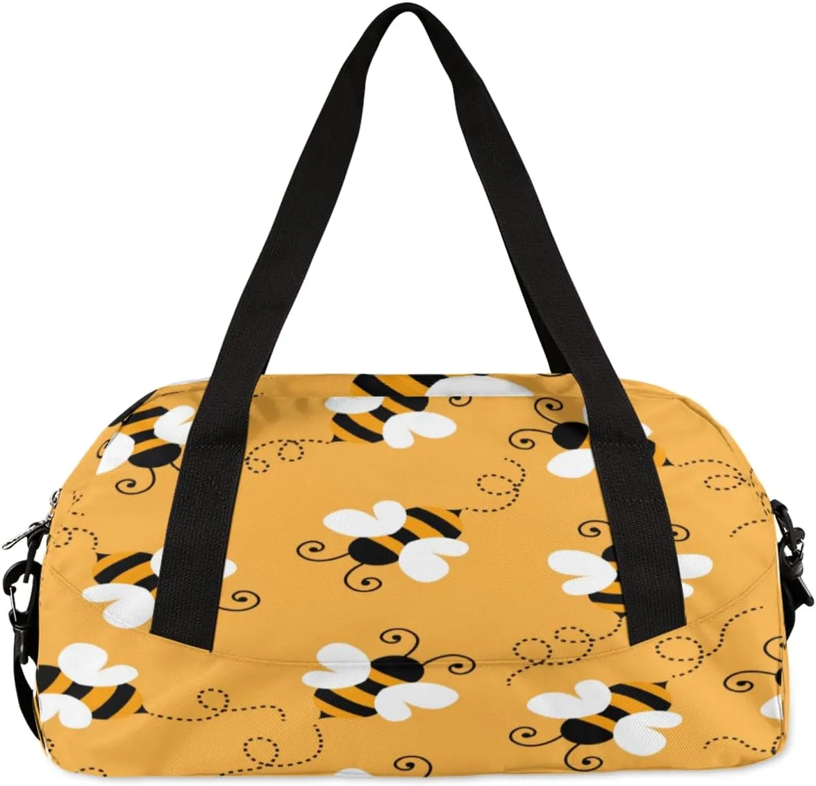 Bee Pattern Gym Bag, Duffle Bag, Weekender Bag, Duffel Bag, Overnight Bag, Travel Duffel Bag, Dance Bag, Tote Bag, Beach Bag, Pool Bag, Gym Duffle Bag, Carry on Bag