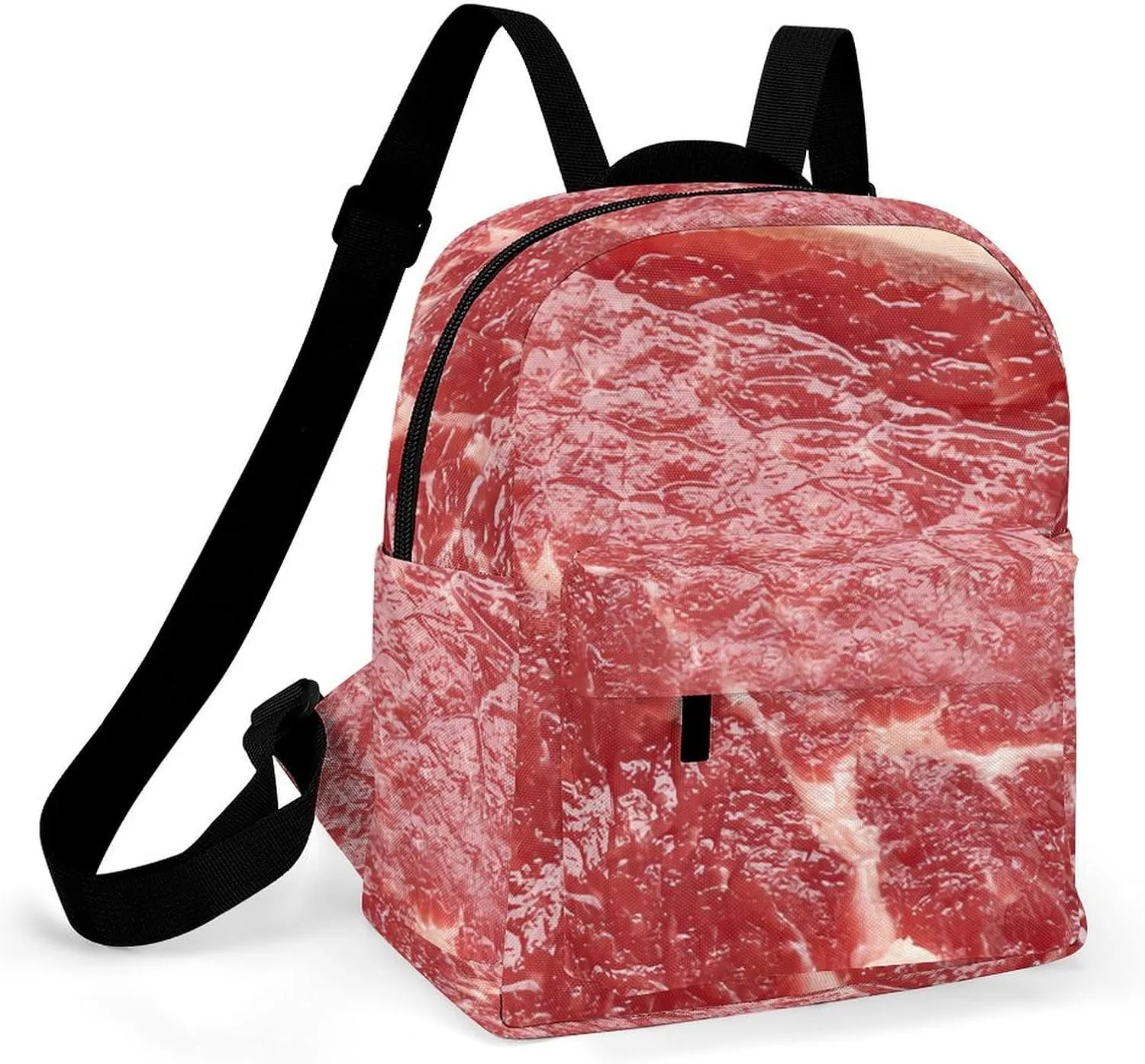 Beef Meat Casual Women's Backpack, Lightweight, Waterproof, Versatile Daily Bag