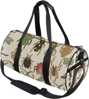 Beetle Bug Insects Duffle Bag Gym Fitness Bag Sports Travel Workout Gymnastics Dance Bag