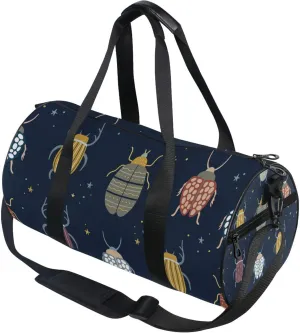 Beetle with Beetles Bugs and Insects Duffle Bag Gym Fitness Bag Sports Travel Workout Gymnastics Dance Bag