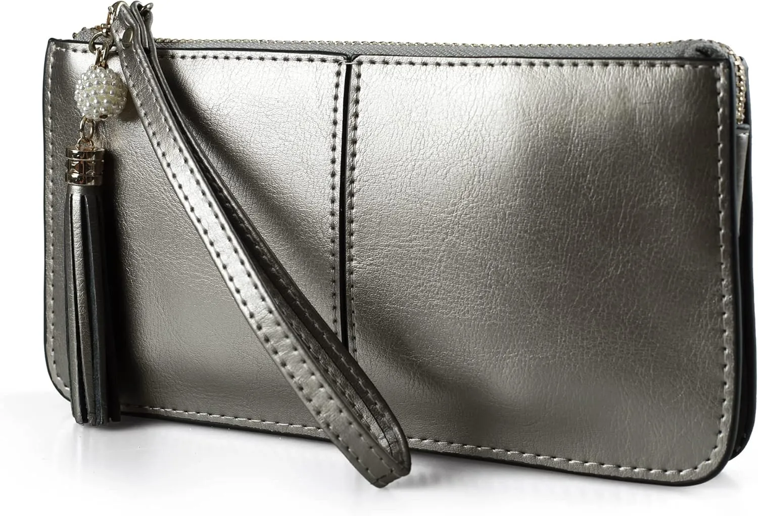 befen Genuine Leather Wristlet Clutch for Women Ultra-Slim Ladies Credit Card Holder Wallet Purses with RFID Protection