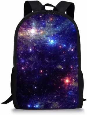 Beginterest Galaxy Backpacks Elementary School Bags Bookbags for Kids Boys Girls