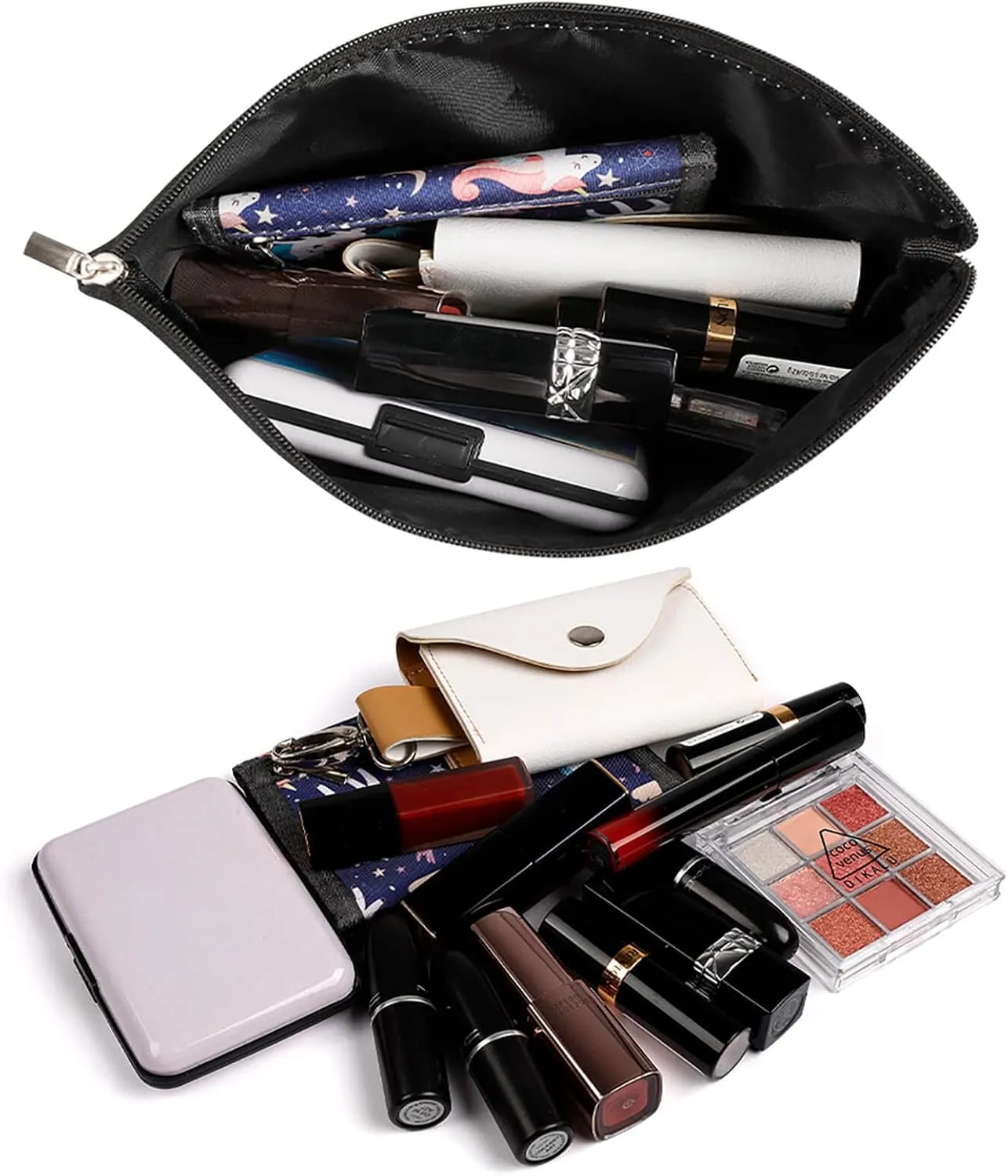 Belarus Flag Portable Makeup Pouch for Purse Waterproof Cosmetic Bag Travel Organizer for Girls