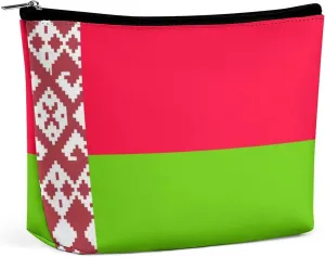 Belarus Flag Portable Makeup Pouch for Purse Waterproof Cosmetic Bag Travel Organizer for Girls