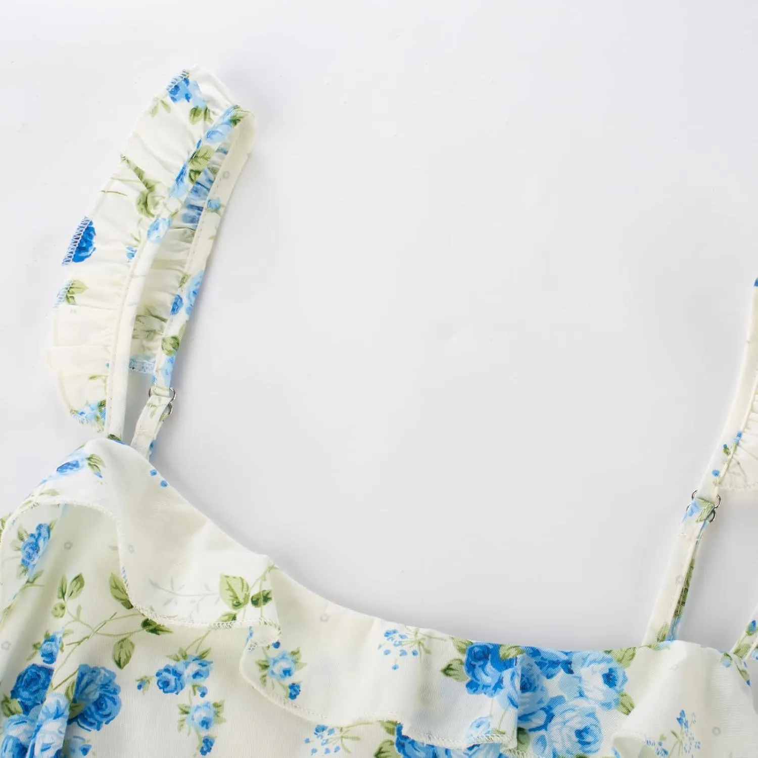 Belle Poque Women's 2025 Summer Sundresses Square Neck A Line Midi Boho Beach Floral Dress