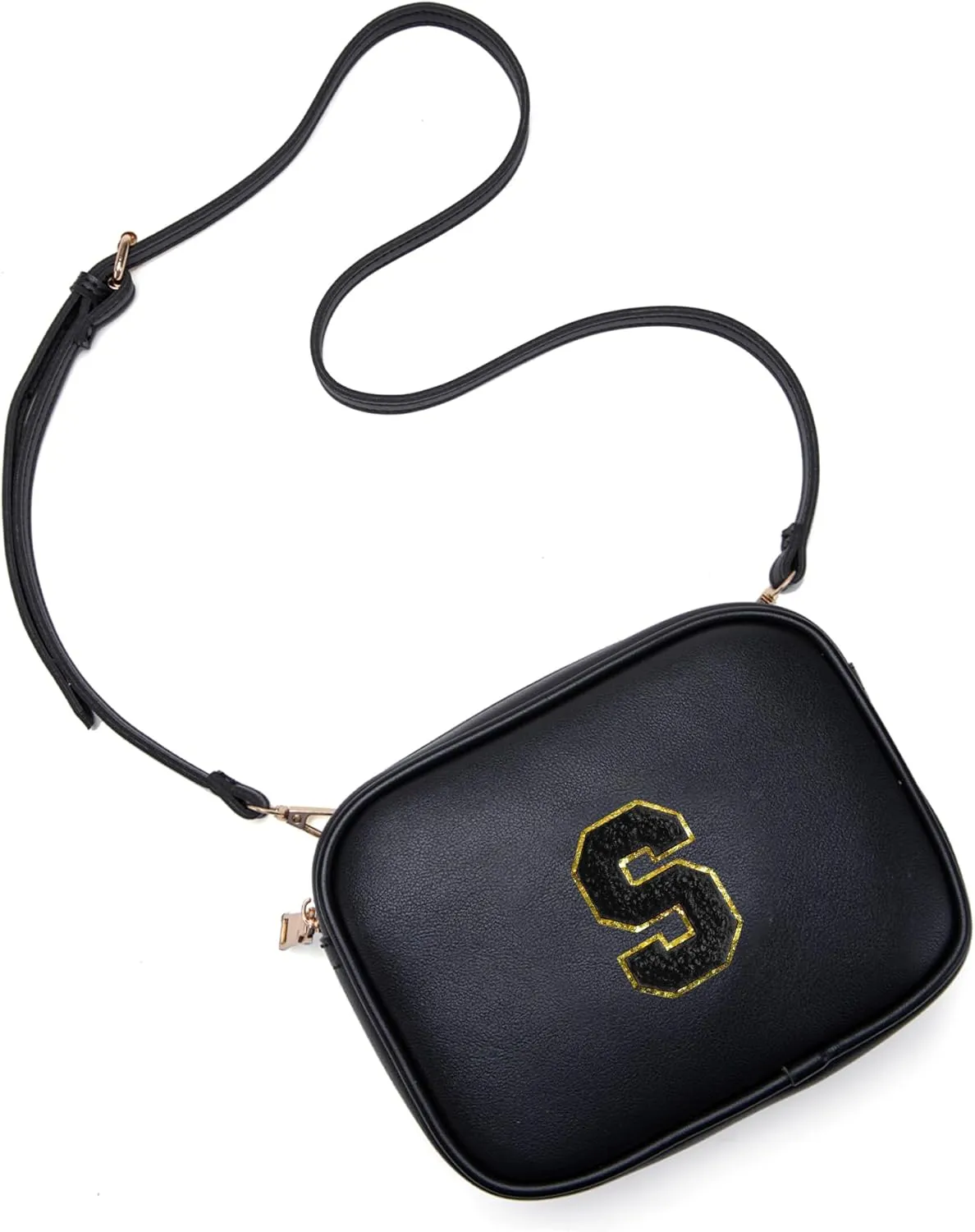 Birthday Gifts for 4 5 6 7 8 9 10 11 12 13 Year Old Girls Initial PU Leather Crossbody Bags for Girls