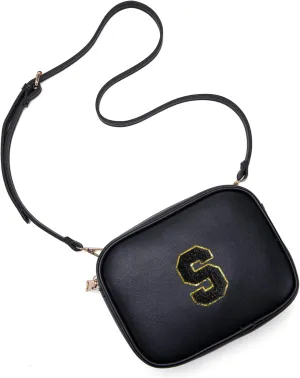 Birthday Gifts for 4 5 6 7 8 9 10 11 12 13 Year Old Girls Initial PU Leather Crossbody Bags for Girls