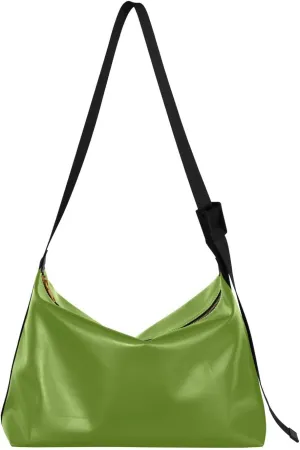 Black Crossbody Bag for Women Men with Adjustable Strap PU Leather Shoulder Hobo Purse Bag 20810