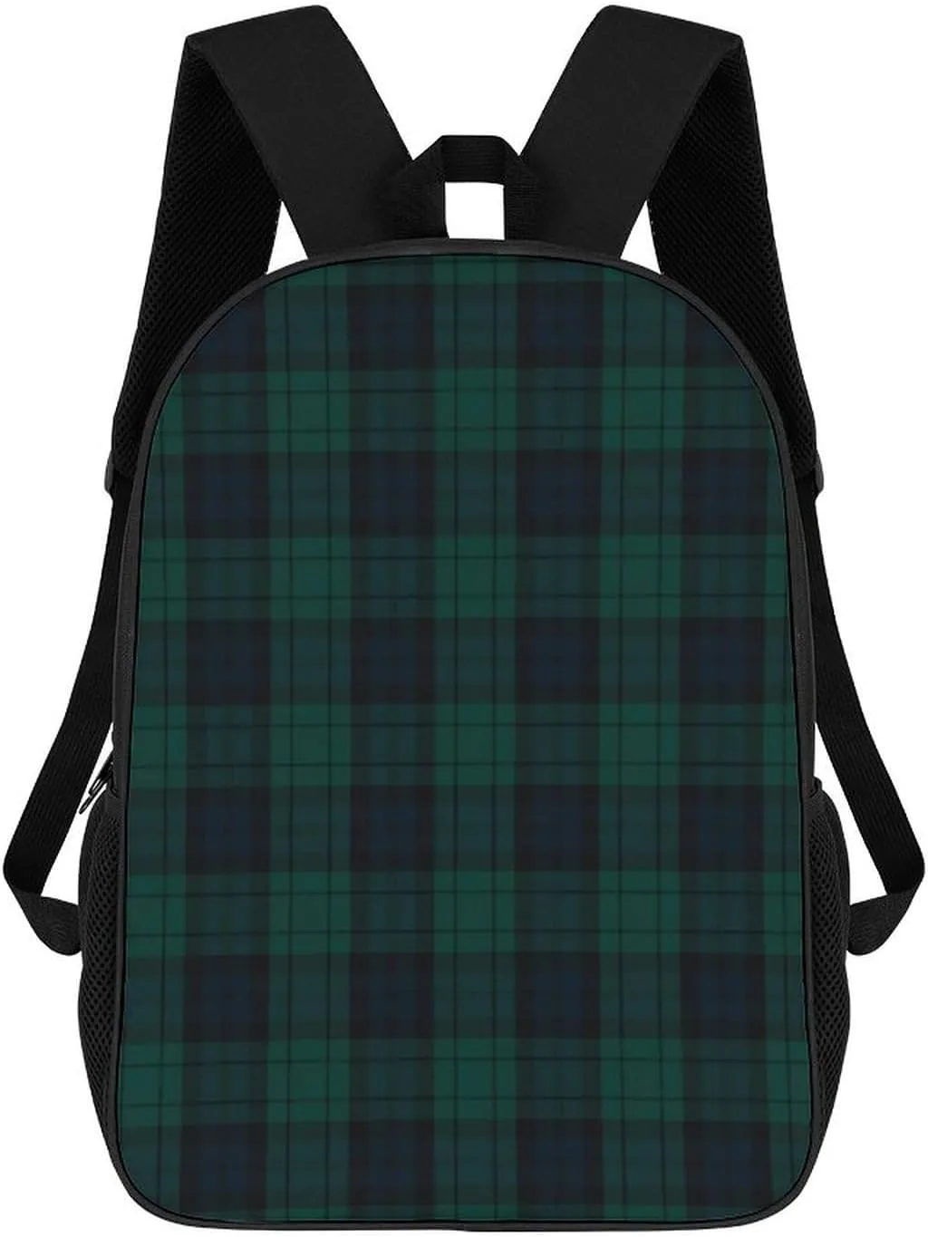 Black Watch Tartan Backpack Lightweight Waterproof Backpacks Laptop Backpack for Unisex Casual Travel Daypacks Large Capacity