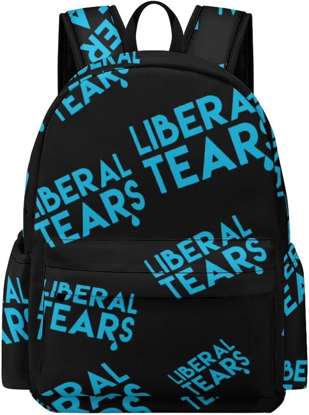 Blue Liberal Tears Travel Hiking Laptop Backpack for Men Women Camping Gym Backpacks Funny Casual Bag Gift