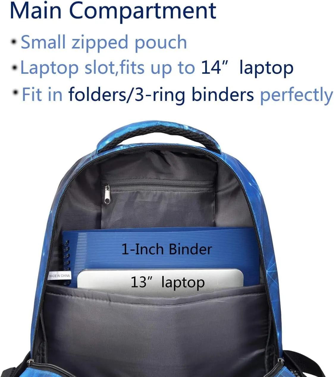 BLUEFAIRY Kids Backpack for Boys School Bookbags for Elementary Primary Middle School Bags Bulk Book Bags for Teens Childs Mochilas para Niños Aged 8-10 Star Blue 5 Pack