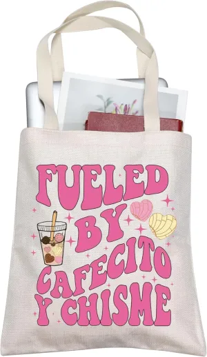 BLUPARK Fueled By Cafecito Y Chisme Tote But First Cafecito Y Chisme Chingona Bag Mexican Chismosa Tote Mexican Latina Gift